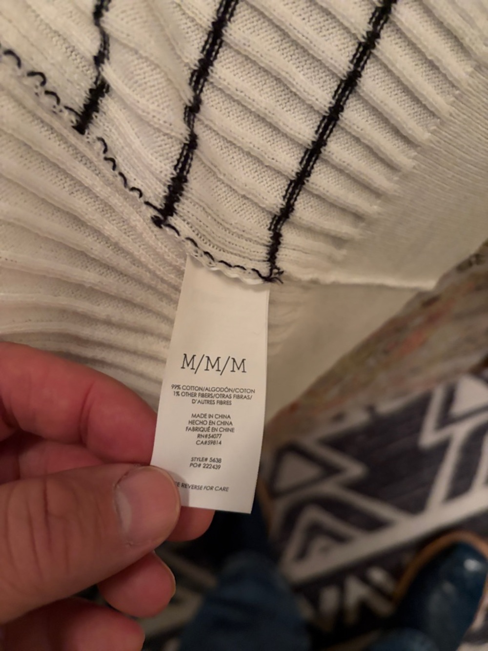 CAbi (#5638) Dashes Long Ribbed Cardigan - Picture 5 of 5